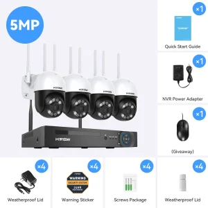 8Channel 5MP Wireless Wifi Security Camera System CCTV