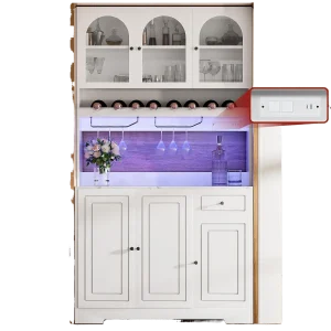 72" Coffee Bar Cabinet with Storage