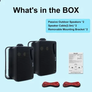 3.5'' Passive Outdoor Speakers and Subwoofer